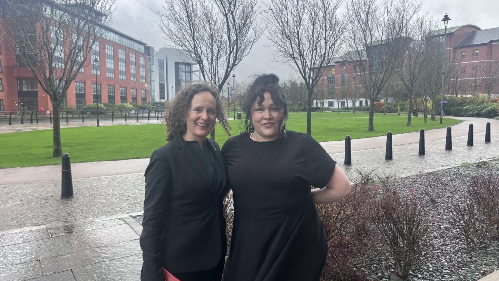 Sara with Fiona McEnena from Sex Matters