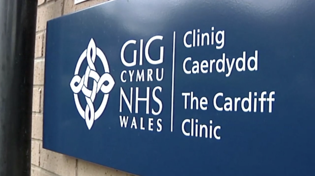 Welsh Gender Clinic sign
