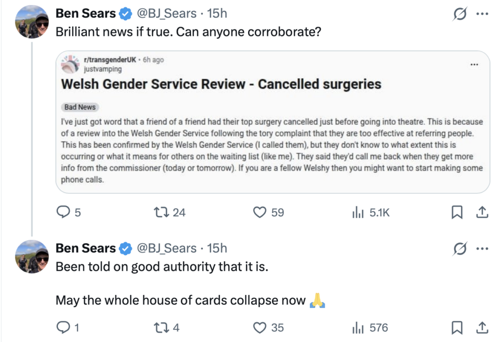 Ben Sears tweets
