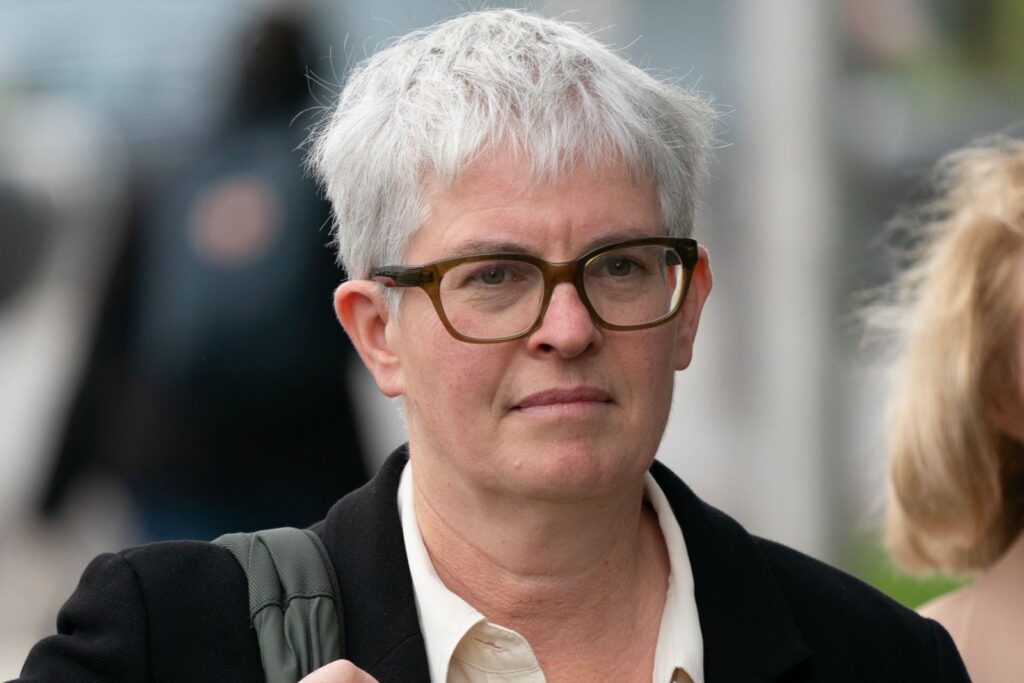 Barrister Naomi Cunningham arriving at court this morning